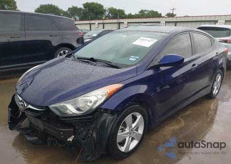 2013 Hyundai Elantra Gls from USA, damaged, VIN 5NPDH4AE0DH342021